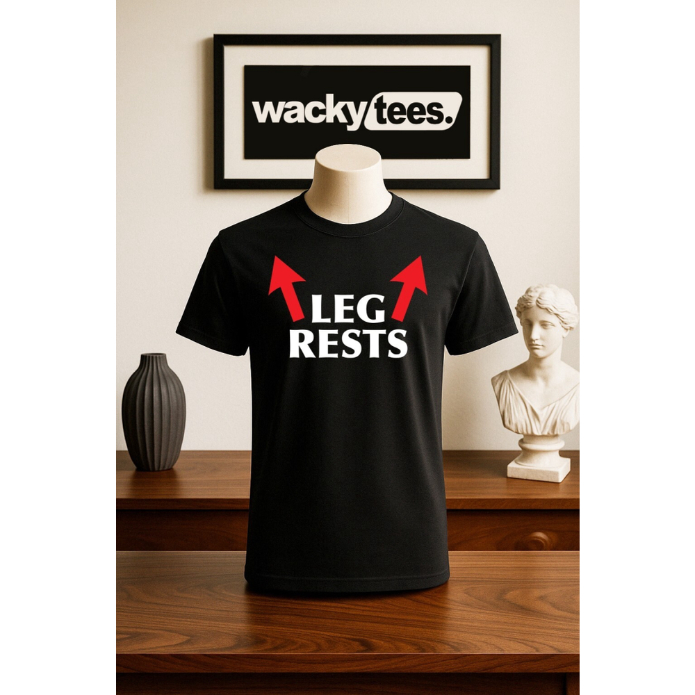 Leg Rests Arrows Funny Adult Humor Graphic Tee Shirt